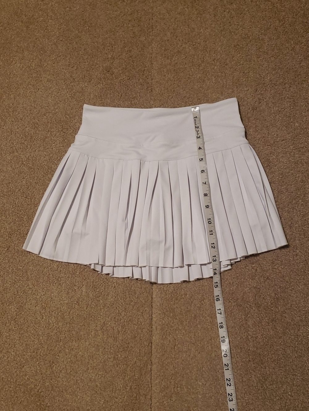 Gold Hinge Women's White Pleated Tennis Skort. - Picture 8 of 9